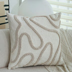 Cushion Cover Botanical Jacquard Satin Piping
