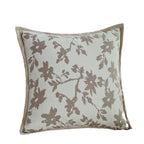 Cushion Cover Botanical Jacquard Satin Piping