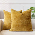 Cushion Cover Chenille Texture & Bamboo Structure