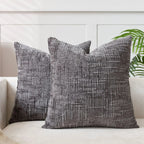 Cushion Cover Chenille Texture & Bamboo Structure