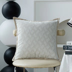 Cushion Cover Coarse Woven Linen-Look Invisible Zipper 18x18