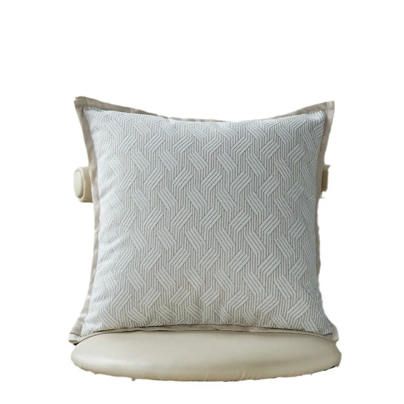 Cushion Cover Coarse Woven Linen-Look Invisible Zipper 18x18
