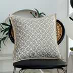 Cushion Cover Coarse Woven Linen-Look Invisible Zipper 18x18
