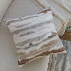 Cushion Cover Coarse Woven Linen-Look Invisible Zipper 18x18