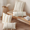 Cushion Cover Cotton Blend Woven Trim & Fringe