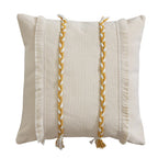 Cushion Cover Cotton Blend Woven Trim & Fringe