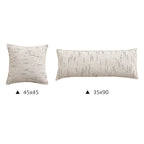 Cushion Cover Cotton-Linen Fine Stripe Hidden Zipper
