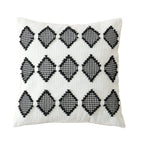 Cushion Cover Cotton-Linen Geometric Texture Concealed Zipper