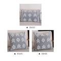 Cushion Cover Cotton-Linen Geometric Texture Concealed Zipper