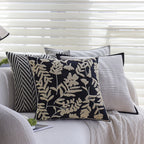 Cushion Cover Cotton-Linen Herringbone Texture Piped Edge