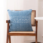 Cushion Cover Cotton-Linen Jacquard Concealed Zipper 18x18In
