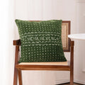 Cushion Cover Cotton-Linen Jacquard Concealed Zipper 18x18In