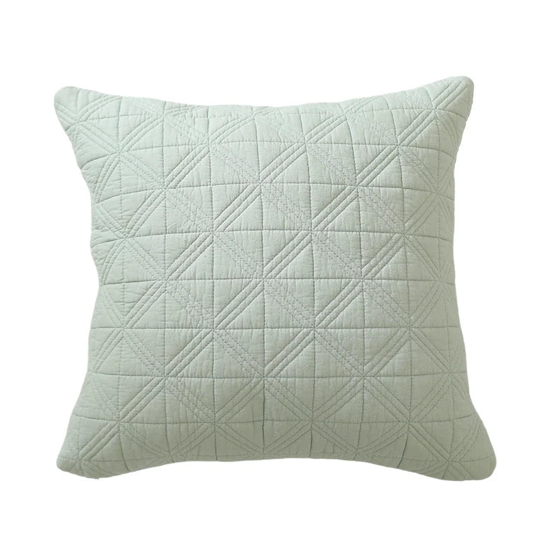 Cushion Cover Cross-Quilted Cotton Blend 45x45 cm