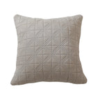 Cushion Cover Cross-Quilted Cotton Blend 45x45 cm