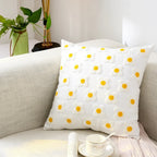 Cushion Cover Embroidered Floral Cotton Canvas Hidden Zipper