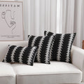Cushion Cover Ethnic Jacquard Cotton Blend Concealed Zipper