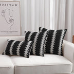 Cushion Cover Ethnic Jacquard Cotton Blend Concealed Zipper