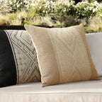 Cushion Cover Ethnic Jacquard Cotton-Blend Concealed Zipper 18x18 Inch