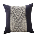 Cushion Cover Ethnic Jacquard Cotton-Blend Concealed Zipper 18x18 Inch