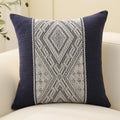 Cushion Cover Ethnic Jacquard Cotton-Blend Concealed Zipper 18x18 Inch