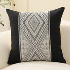 Cushion Cover Ethnic Jacquard Cotton-Blend Concealed Zipper 18x18 Inch