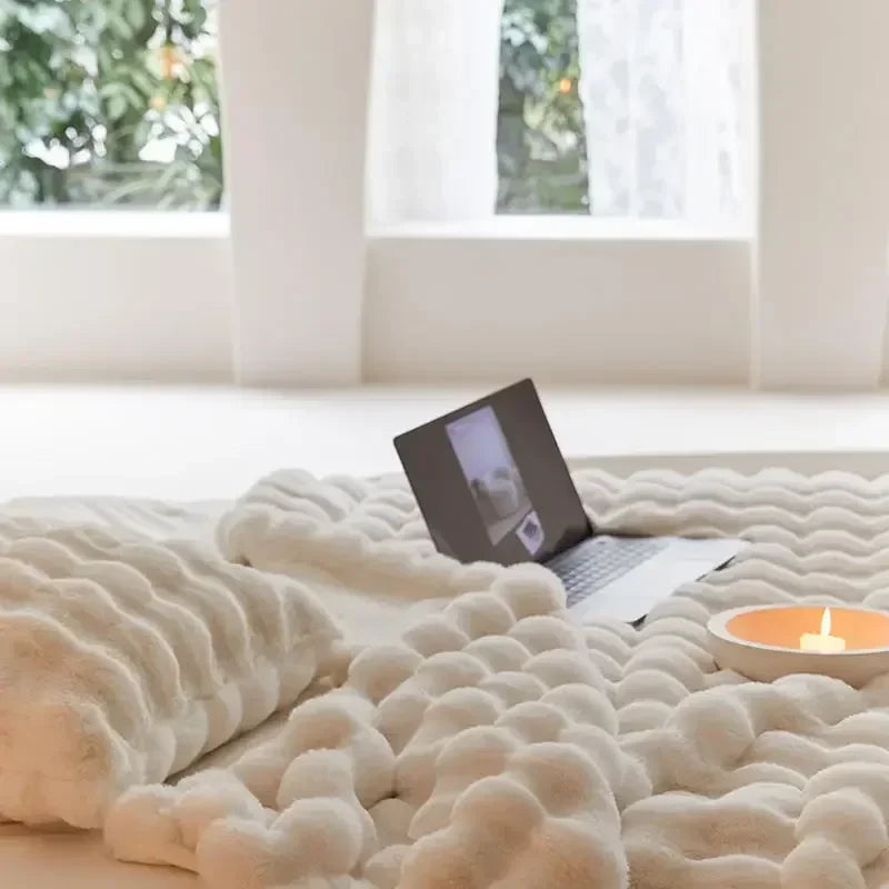 Cushion Cover Faux Fur Plush Machine Washable
