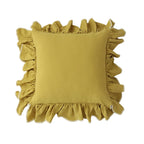 Cushion Cover Gathered Ruffle Edge Linen-Look 18x18