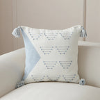 Cushion Cover Geometric Tufted Cotton Blend Machine Washable
