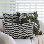 Cushion Cover Hand-Tufted Animal Appliqué Bouclé Texture Concealed Zipper