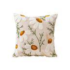 Cushion Cover Hand-Tufted Daisy Cotton-Linen 18x18 Inch