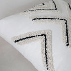 Cushion Cover Handcrafted Cotton Tufted X Tassel Corners