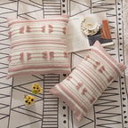 Cushion Cover Handwoven Cotton Tufted Tassels Concealed Zipper