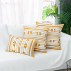 Cushion Cover Handwoven Cotton Tufted Tassels Concealed Zipper