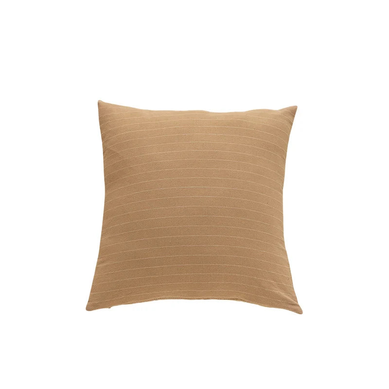 Cushion Cover Knit Cotton Hidden Zipper & Removable Insert
