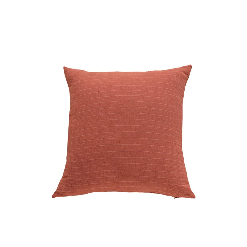 Cushion Cover Knit Cotton Hidden Zipper & Removable Insert