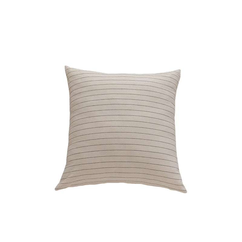 Cushion Cover Knit Cotton Hidden Zipper & Removable Insert