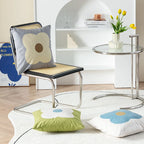 Cushion Cover Large Floral Cotton Blend & Concealed Zipper