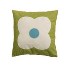 Cushion Cover Large Floral Cotton Blend & Concealed Zipper