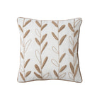 Cushion Cover Linen-Cotton Jute Applique Hidden Zipper
