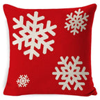 Cushion Cover Linen-Look & Festive Print 45x45 cm