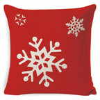 Cushion Cover Linen-Look & Festive Print 45x45 cm