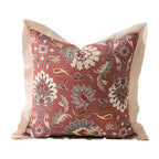 Cushion Cover Mandala Jacquard Linen Flange 45x45 cm