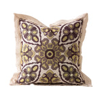 Cushion Cover Mandala Jacquard Linen Flange 45x45 cm