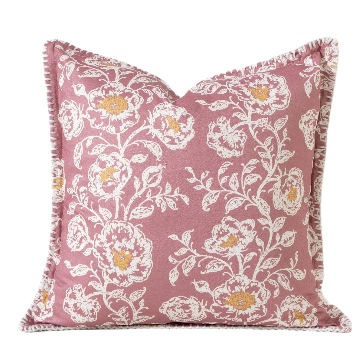 Cushion Cover Ornamental Ikat Jacquard Concealed Zipper