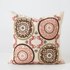Cushion Cover Ornamental Ikat Jacquard Concealed Zipper