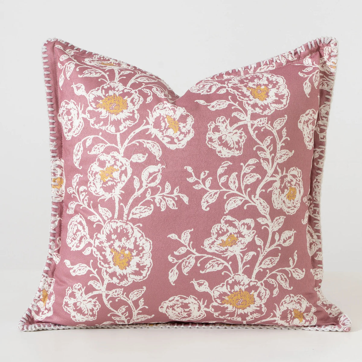 Cushion Cover Ornamental Ikat Jacquard Concealed Zipper