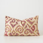 Cushion Cover Ornamental Ikat Jacquard Concealed Zipper