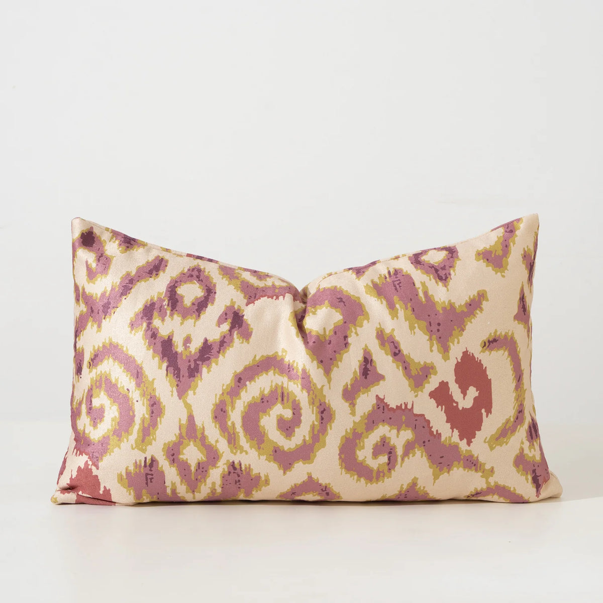 Cushion Cover Ornamental Ikat Jacquard Concealed Zipper