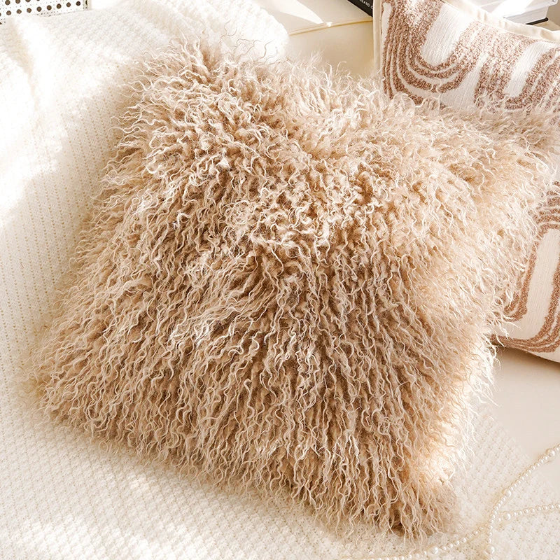 Cushion Cover Polyester Leaf Pattern 45x45cm