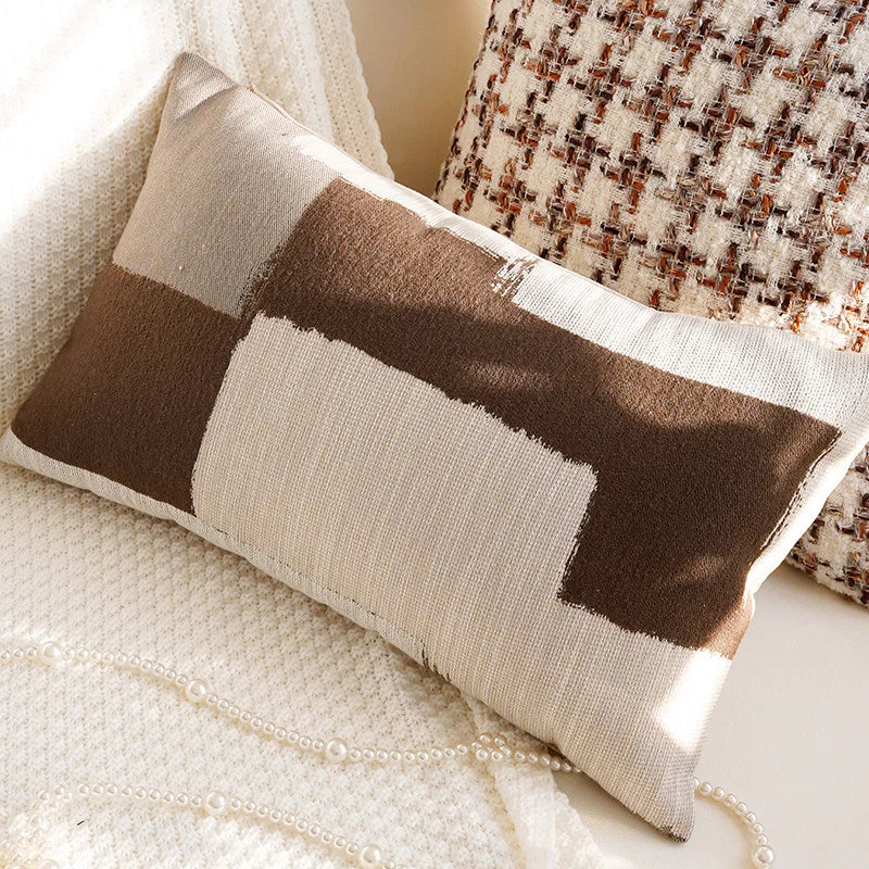 Cushion Cover Polyester Leaf Pattern 45x45cm